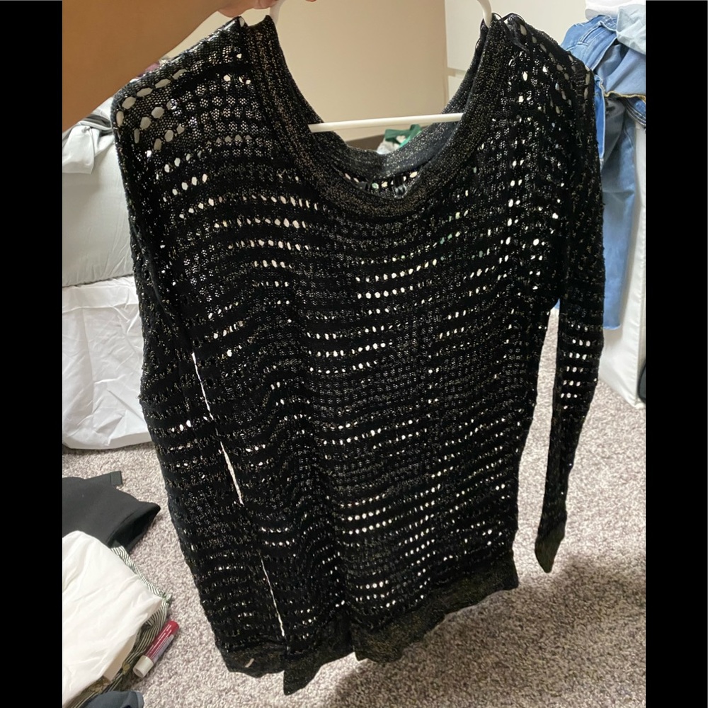 Guess black with gold lining sweater!